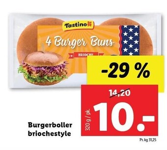 Lidl Burgerboller briochestyle tilbud