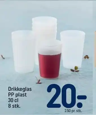 REMA 1000 Drikkeglas PP plast tilbud