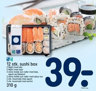REMA 1000 12 stk. sushi box tilbud