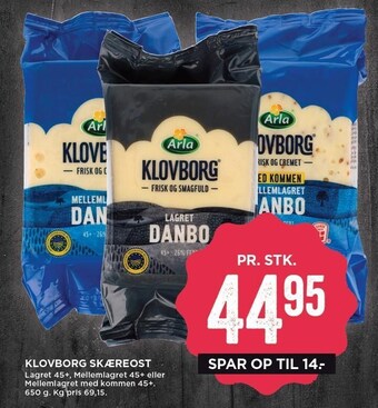 MENY Klovborg skæreost tilbud