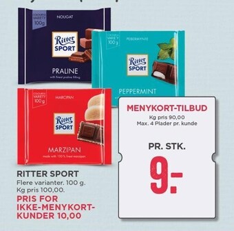 MENY Ritter sport tilbud