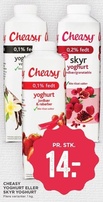 MENY Cheasy Yoghurt el. skyr yoghurt tilbud