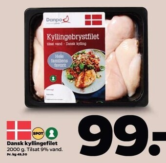 Netto Dansk kyllingefilet tilbud