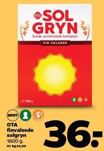 OTA finvalsede solgryn