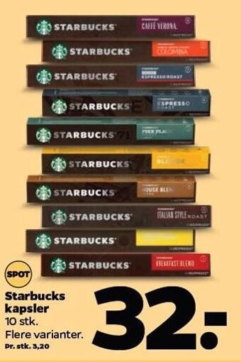Netto Starbucks kapsler tilbud