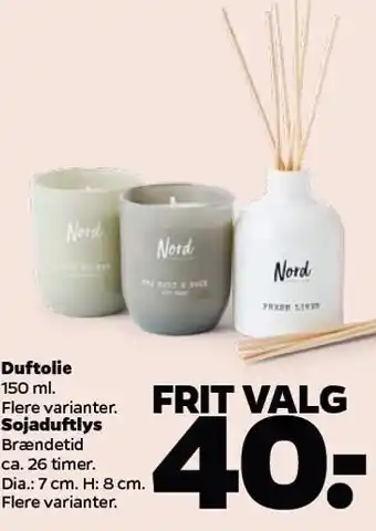 Netto Duftolie eller Soya duftlys tilbud