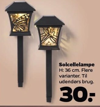 Netto Solcellelampe tilbud