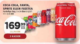Scandinavian Park Coca-cola, Fanta, sprite eller fuzetea tilbud