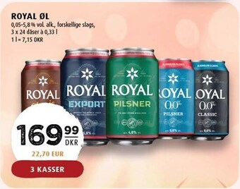 Scandinavian Park Royal øl tilbud