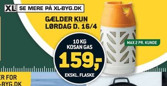XL-BYG 10 kg kosan gas tilbud