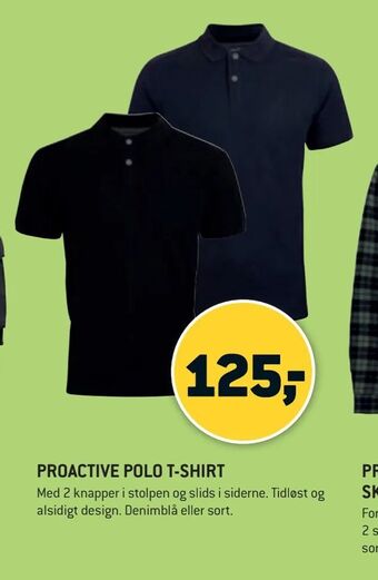 XL-BYG Proactive polo t-shirt tilbud