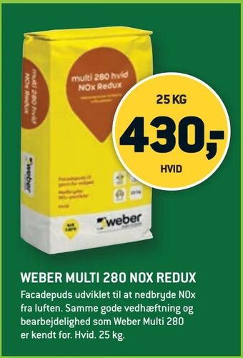 XL-BYG Weber multi 280 nox redux tilbud