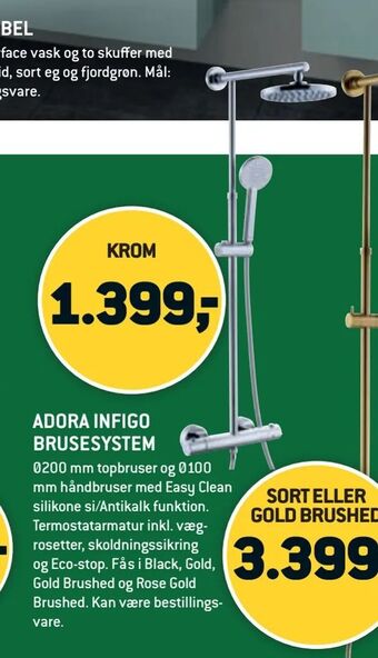 XL-BYG ADORA INFIGO BRUSESYSTEM tilbud