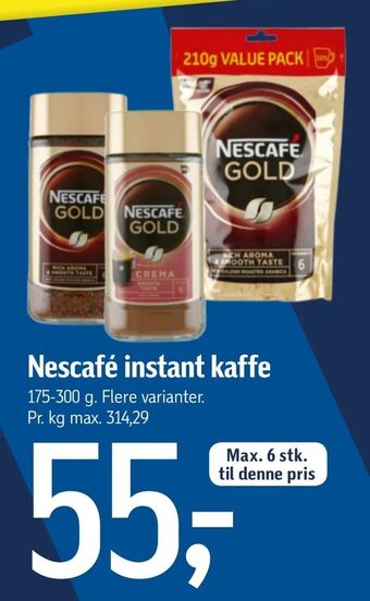 Føtex Nescafé instant kaffe tilbud
