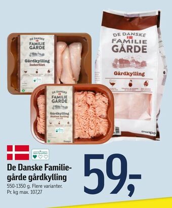 Føtex De Danske Familie gårde gårdkylling tilbud