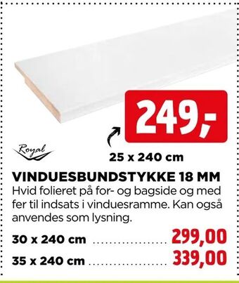 Vinduesbundstykke 18 mm