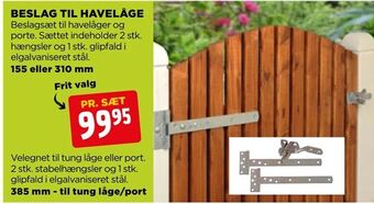 jem & fix Beslag til havelåge tilbud