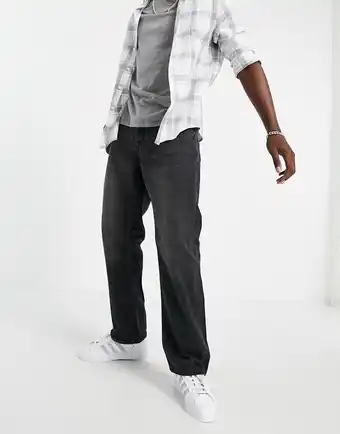 Asos Topman - Posede jeans i vasket sort tilbud
