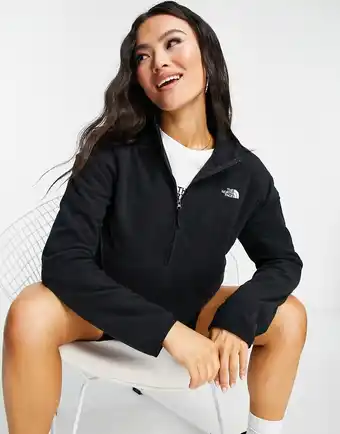 The North Face - TKA Glacier - Cropped fleece i sort