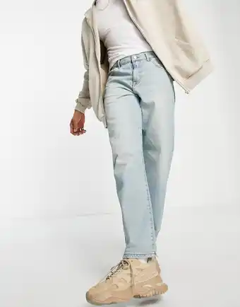 Asos ASOS DESIGN - Baggy jeans i skygget lys blå vask tilbud