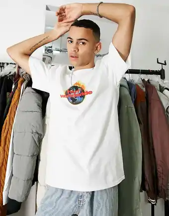 HUF - Global - Hvid T-shirt