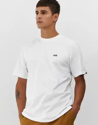 Hvid T-shirt med lille logo fra Vans
