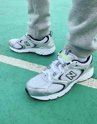 Asos New Balance - 408 - Sneakers i sølv og lime tilbud