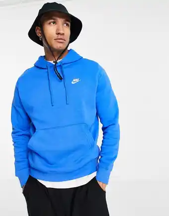 Asos Nike Club - Blå hættetrøje tilbud