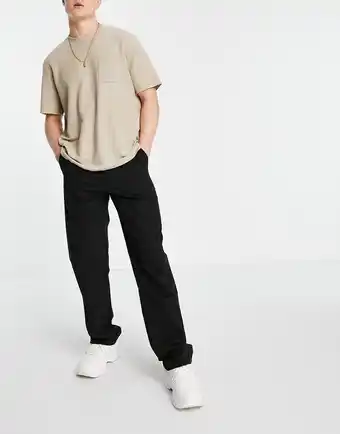Sorte, afslappede chinos fra ASOS DESIGN