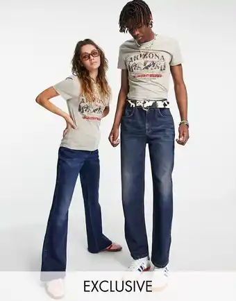 Asos Reclaimed Vintage Inspired - Unisex krympet T-shirt med Arizona-print-Neutral tilbud