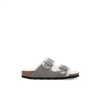 Arizona Fur suede slides