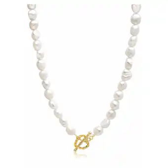 Baroque Pearl Choker with Heart Clasp
