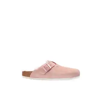 Boston VL Shearling suede slides
