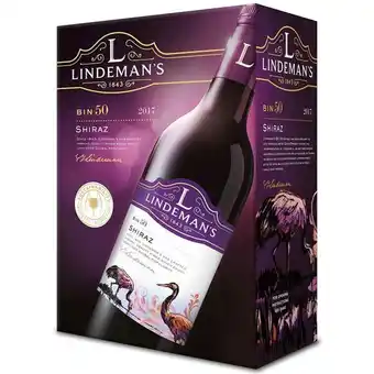 Lindeman's Bin 50 Shiraz - Rødvin - Australien - 3 liter - Bag in box