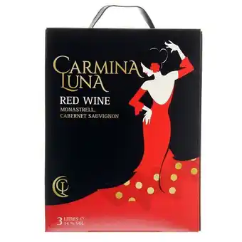 Carmina Luna Red Wine - Rødvin - Spanien - 3 liter - Bag in box