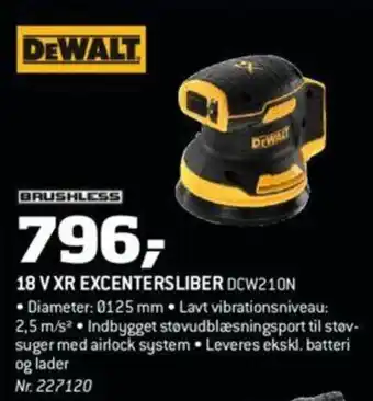 DeWalt 18 V XR Excentersliber