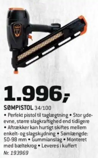 Bygma Sømpistol 34/100 tilbud