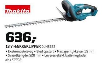 Bygma 18 V Hækkeklipper DUH523Z tilbud