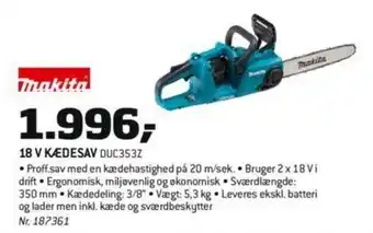 Makita 18 V Kædesav