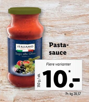 Lidl Pasta- sauce tilbud