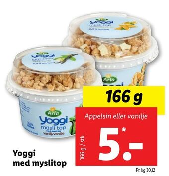 Lidl Yoggi med myslitop tilbud