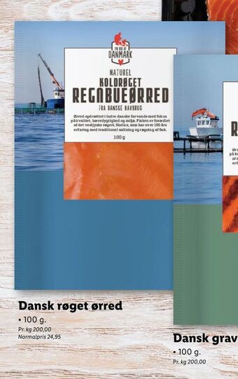 Lidl Dansk røget ørred tilbud