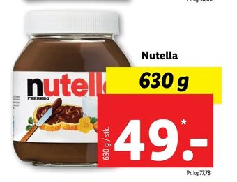 Lidl Nutella tilbud