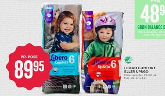 MENY Libero comfort eller up&go tilbud
