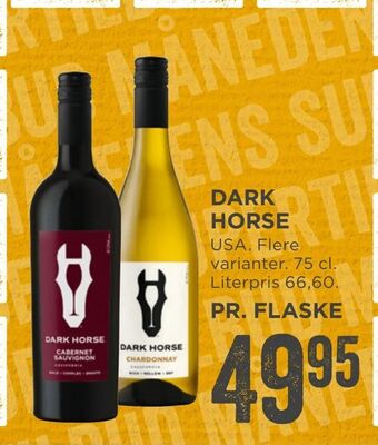 MENY Dark horse tilbud