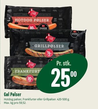 Min Købmand Gøl Pølser tilbud