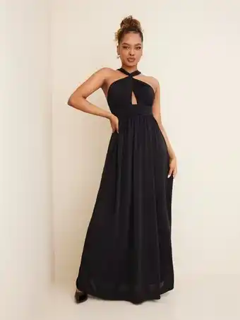 Nelly NLY Eve Halterneck Wrap Dress Maxikjoler tilbud