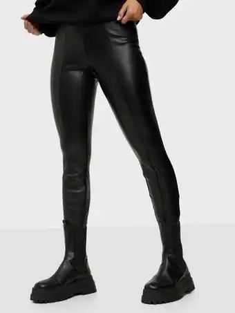 Nelly Vila Vibarb Coated Hw 7/8 Pants - Noos Bukser tilbud