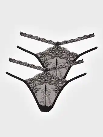 Nelly NLY Lingerie Make Me Feel Thong 2-pack G-strenge tilbud