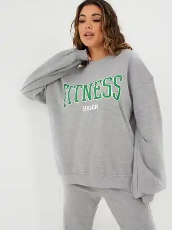 Nelly Public Desire Fitness Logo Sweatshirt Sweatshirts tilbud
